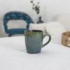 300 Ml Ceramic Mug Green Vintage Style