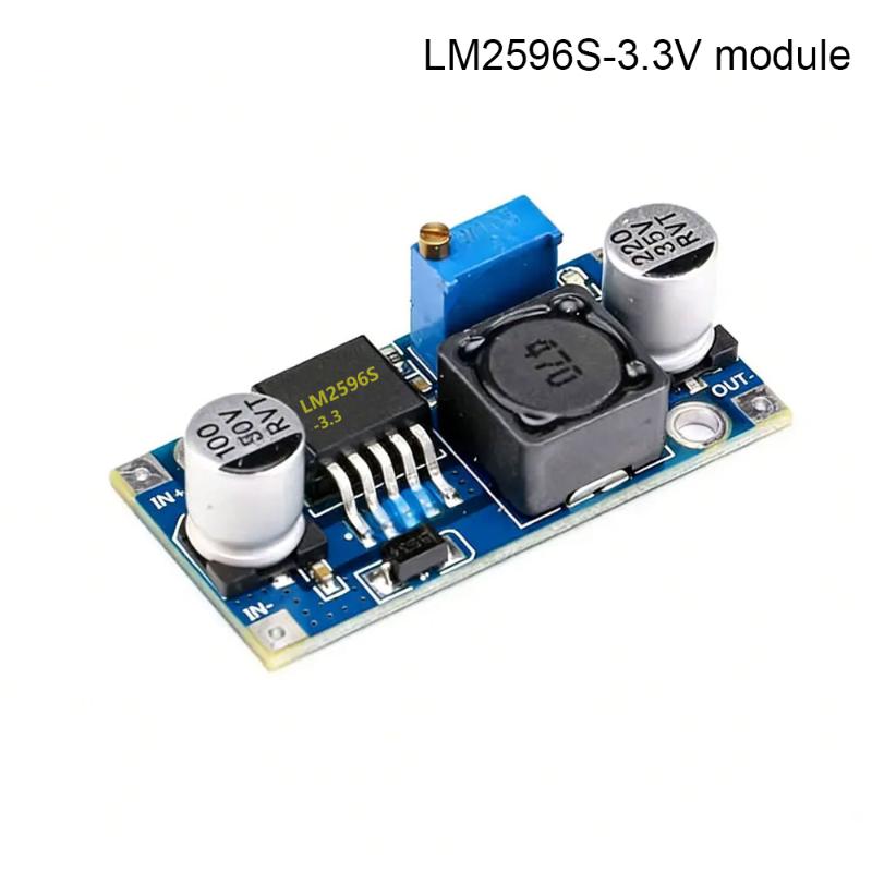 Lm2596 Lm2596S Модуль питания Светодиодный вольтметр DC-DC Регулируемый понижающий источник питания Цифровой дисплей 24 В на 12/5/3,3 В