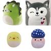 И милая плюшевая игрушка Squishmallow с изображением Stump The Skeleton Squad Bouncer**