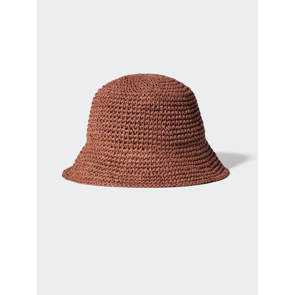 Uniqlo Японская регулируемая вязаная крючком шапка