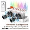 White Noise Sleep Sound Machine with 8 Nature Sounds, Portable Bluetooth Speaker, 12 Colors Night Li Edition C
