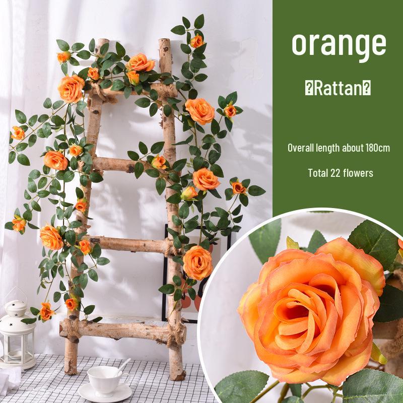 Имитация лозы с цветками розы для украшения стен и ландшафтного дизайна
