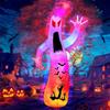 JOYFY 12-футовый гигантский надувной призрак на Хэллоуин, уличные украшения с разноцветным мигающим пламенем для сада/дома/праздника/вечеринки