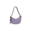 Coach Сумка Luna 27 на молнии, мягкая фактурная кожа, ручка, ремень через плечо, женская, фиолетовая