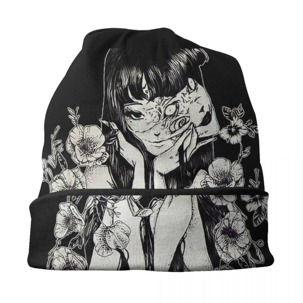 Цветочная шляпа Tomie Junji Ito, вязаная шапка, модная унисекс для взрослых, Япония, ужасы, манга, зимние теплые шапочки с черепами, шапка унисекс