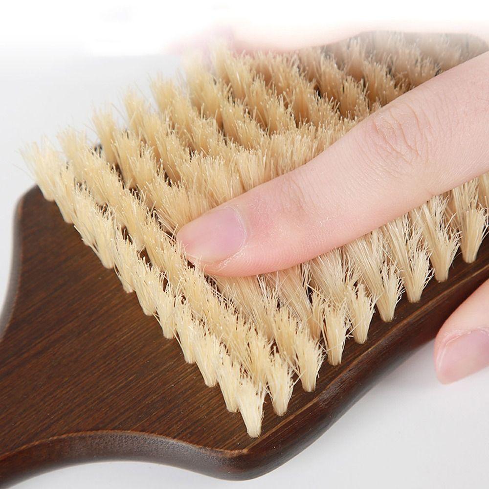 Wood Long Handle Brush Soft Bristles Back Scrubber Bath Exfoliating Brush  Bathroom Tools