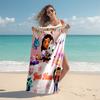 Personalized customized proof beach towel with Gabby's Dollhouse  pattern - soft, absorbent, quick-drying, perfect swimming, camping&bathing