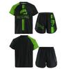 Kids Boys Muay Thai Shorts and Shirt Set Boxing Kickboxing MMA Training Trunk Fight BJJ Grappling Shorts
