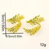 Stylish Gold Wheat Metal Leaf Napkin Rings Enhance Your Harvest Table Decor