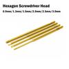 Gold Hexagon Screwdriver Head for RC Models of Helicopters and Planes