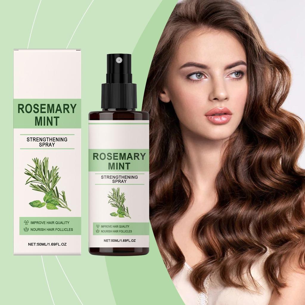 Мятный спрей для волос Питательный увлажняющий спрей Несмываемый спрей для волос Смягчающий спрей для роста волос 50 мл