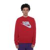 Nike X Nigo Collaboration FW24 Круглый вырез горловины Повседневная толстовка с длинным рукавом Мужская толстовка Красный FV5942-687