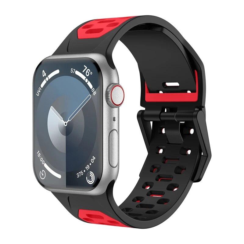 Классический ремешок для Apple Watch Band 44 мм 45 мм 49 мм 40 мм 41 мм 38 мм 42 мм Мягкий силиконовый спортивный браслет Iwatch Serise 9 8 7 SE 6 5 9 Ultra 2