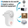 433MHz RF Remote Electric Smart Socket Switch with Remote Control 220V 15A EU Plug Universal ON/OFF Control for Home Appliance/Lamp/Fan Plug