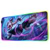 Juri han Коврик для мыши RGB Игровой коврик для мыши Большой светодиодный коврик Настольный коврик для ПК Светящийся коврик для мыши Большие коврики для клавиатуры Настольный ковер с подсветкой