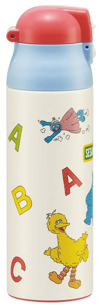 Skater Sesame Street 500ml Stainless Steel Water Bottle, Insulated, Heat-Resistant, SDPC5-A