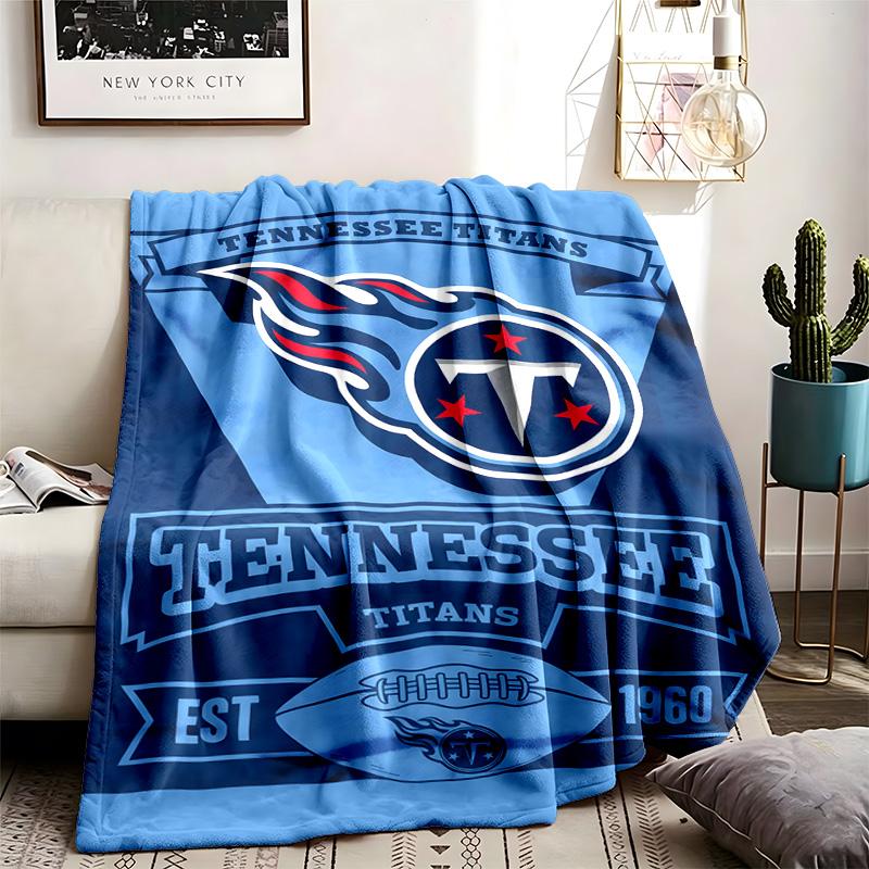 Tennessee Titans Theme Blanket Suitable For The Sofa Camping And Travel Made Of Soft Flannel Material An Ideal Gift For Occasions Such As Birthdays An