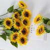Creative Bride Gifts Home Layout Flower DIY Wedding Decor Sunflower Bouquet Artificial Sunflower