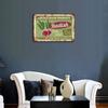 1-Pack Shabby Vintage Signboard, 20×30cm and 30×40cm, Rusty Metal Wall Plaque for Living Room, Workspace or Store