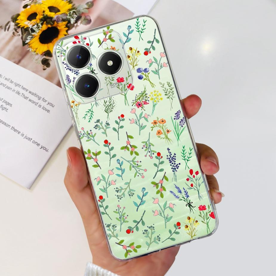 Чехол для Realme C61 Чехол для Realme C63 RMX3939 Новый модный расписной чехол Мягкий силиконовый чехол Для Realme C61 C 63 RealmeC61 RealmeC63 Сумки
