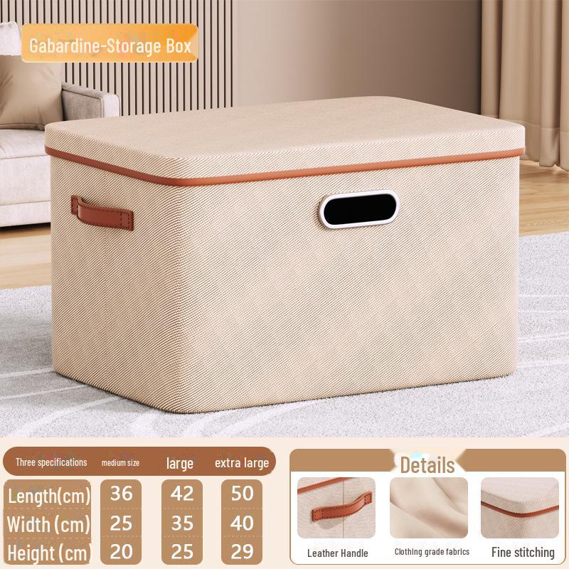 Складной ящик для хранения ткани с крышкой для гардероба и сезонного использования