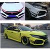 4pcs Front Bumper Canards Splitter Fins Air Knife For Honda Civic Type-R 2016-21