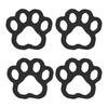 4 шт. украшения с отпечатками собачьих лап, деревянные отпечатки лап домашних животных, настенные художественные украшения, знаки с отпечатками щенячьих лап для декора домашней спальни и комнаты для собак