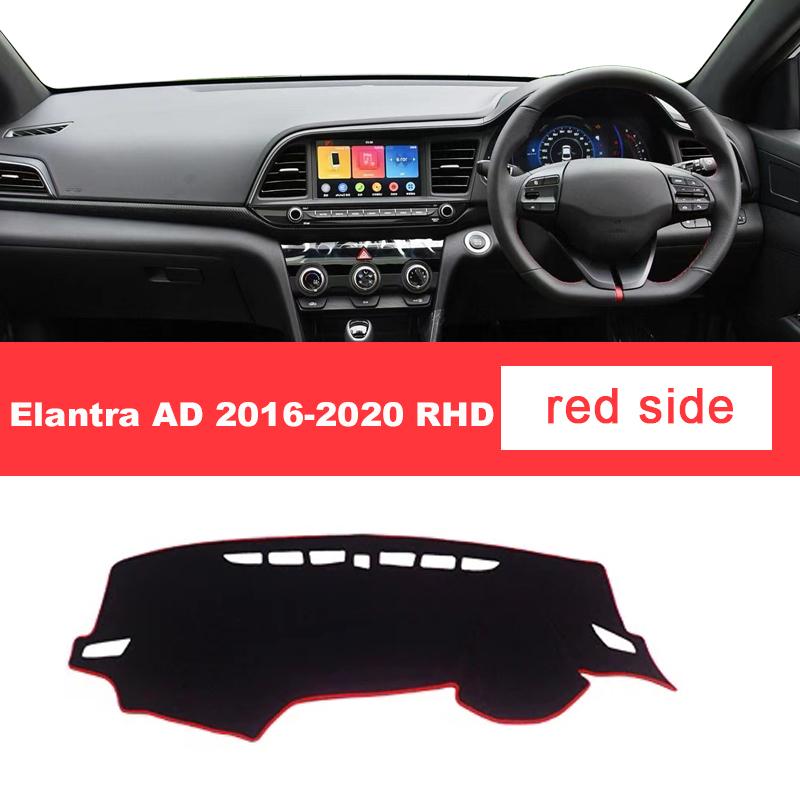 Для Hyundai Elantra AD 2016 2017 2018 LHD RHD Коврик на приборную панель автомобиля Ковер на панель приборов Нескользящие аксессуары