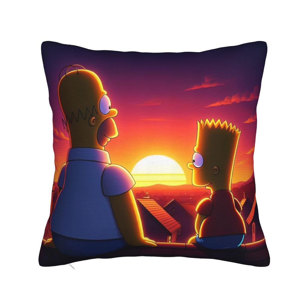 Декоративные наволочки S-Симпсоны Семья Аниме Аксессуары Автомобильная Подушка-плед Чехол Квадратный Стиль Разные Размеры