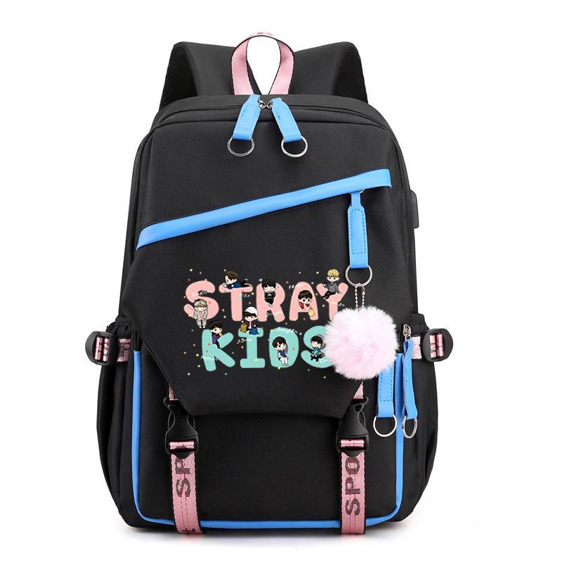 Школьный рюкзак Stray Kids Combination Peripheral, стиль Felix Academy, большой вместимости, повседневный