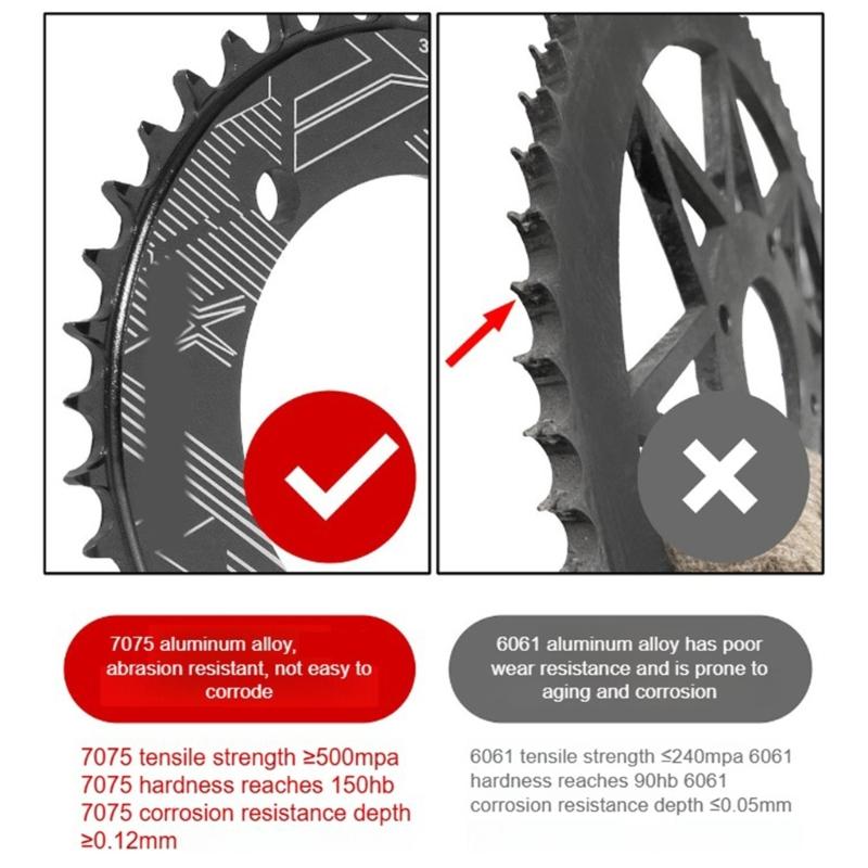 32T/34T/36T/38T 104BCD Велосипеды Круглая Форма Узкий Широкий Звездочка Цепи Велосипед Круг Шатунный Комплект Односкоростной Части