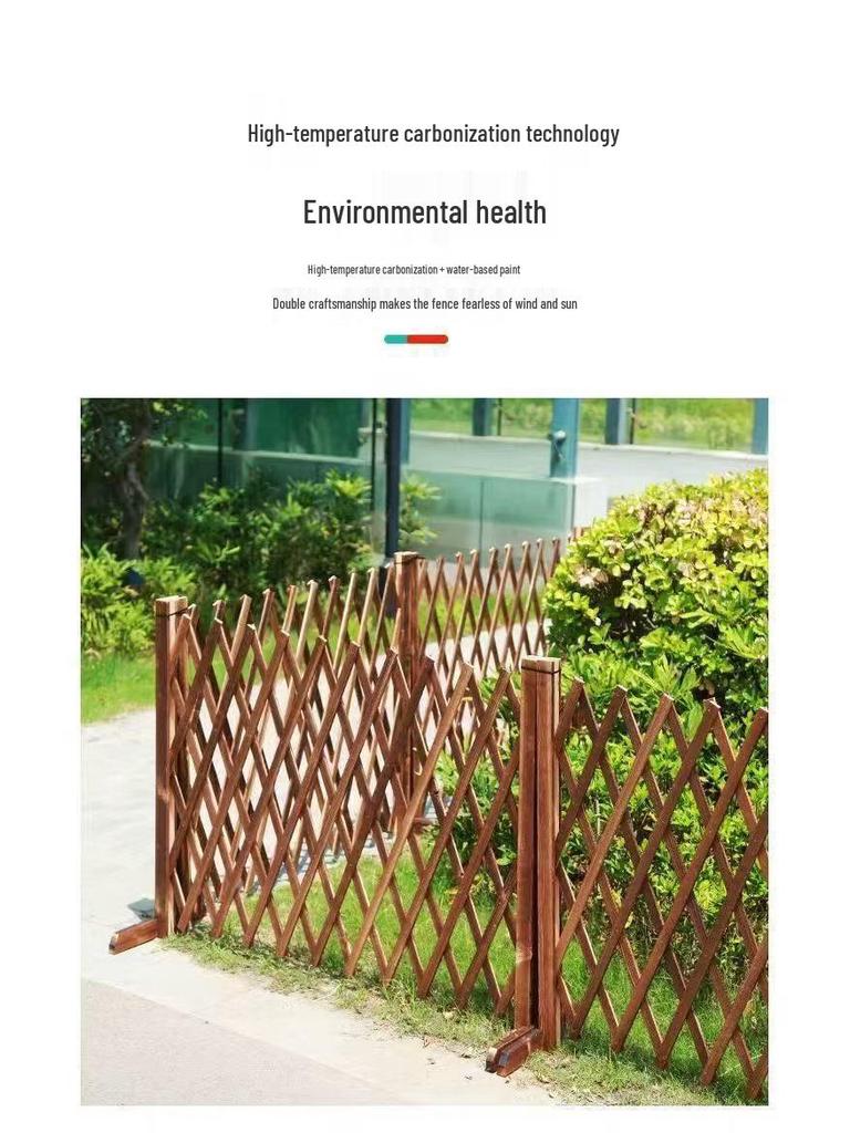 Уличный антикоррозийный раздвижной деревянный забор для сада, двора, крытого балкона и вольера для собак.