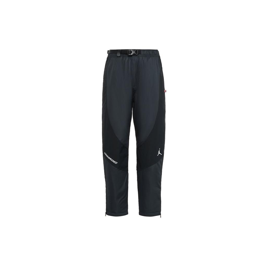 Jordan Logo Pattern Woven Recreation Eco-friendly Water Resistant Padded Trousers Men Bottoms Black DC9659-010