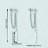 Minimalist Style Long Chain Dangle Earrings Simple Stud Earrings Perfect Ear Jewelry Accessories For Women Daily Casual Decor