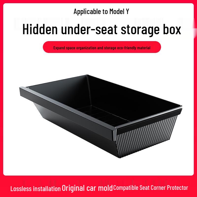 Tesla Model Y Rear Under-Seat Storage Box Upgrade