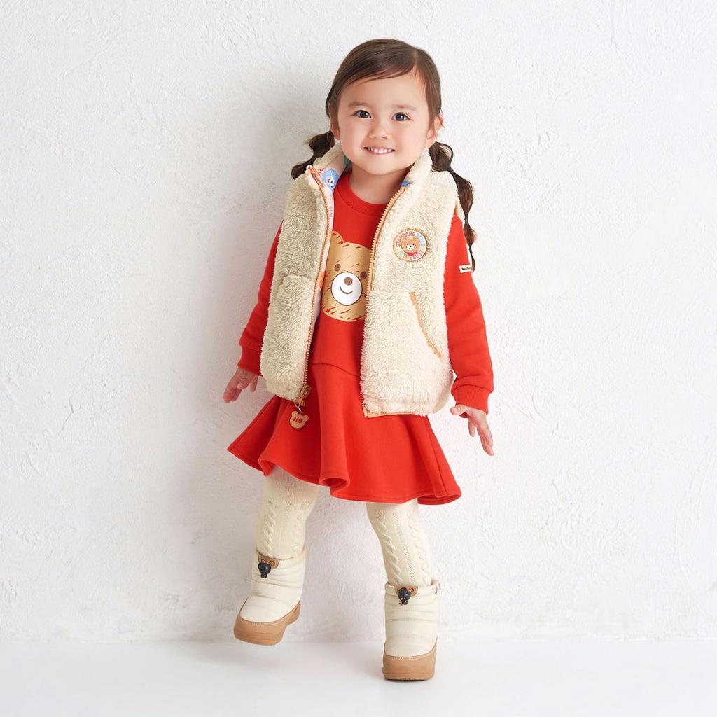 MIKIHOUSE HOT BISCUITS Детский жилет для мальчиков и девочек, разноцветный, 100 см, 73-5701-685