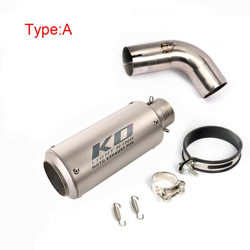 For Honda CB1000R 2009-2018 Motorcycle Exhaust System 51mm Muffler Pipe Middle Connect Link Tips Stainless Steel Slip On