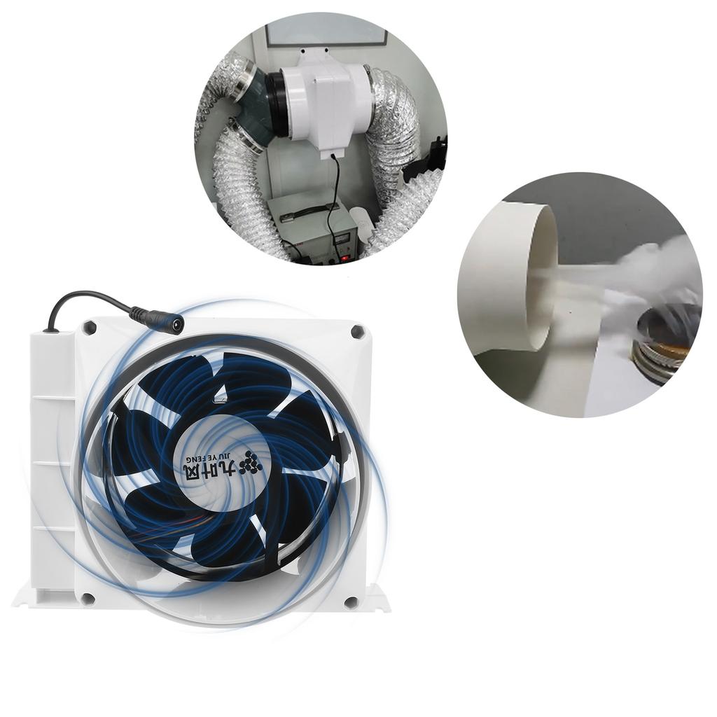 16W Extractor Fan Low Noise Duct Hydroponic Air Blower Speed-regulating Exhaust Fan for Home Bathroom Ventilation