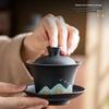 Handun Black Pottery Gongfu Tea Set - Qianli Jiangshan Edition