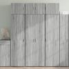 VidaXL Storage Cabinet Sonoma Grey 70x42.5x225 Cm, Bathroom Storage Cabinet, Room Storage Unit 3281334
