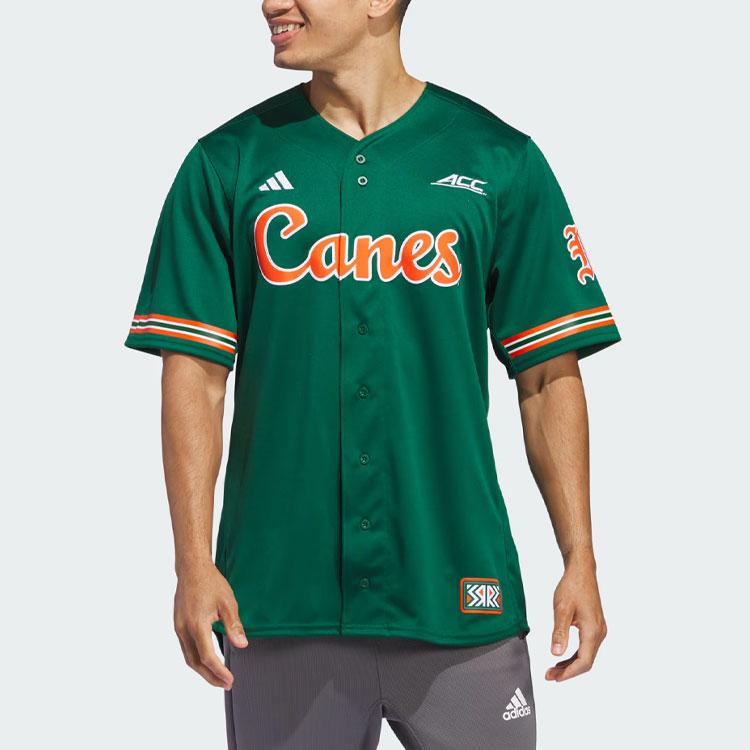 adidas Miami Reverse Retro Replica бейсбольная майка темно-зеленая мужская уличная одежда IN2017