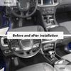 Car Cup Holder Decorative Protection Headlight Switch Cover Gear Shift  Decoration Stickers Fit For Dodge Charger 2015 Up ABS Interior Accessories