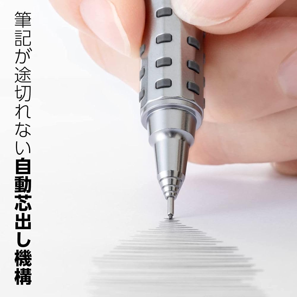 Pentel Orenz AT Dual Grip Type Mechanical Pencil Gray of (Bulk purchase) 0.5mm XPP2005-N [Set 3]