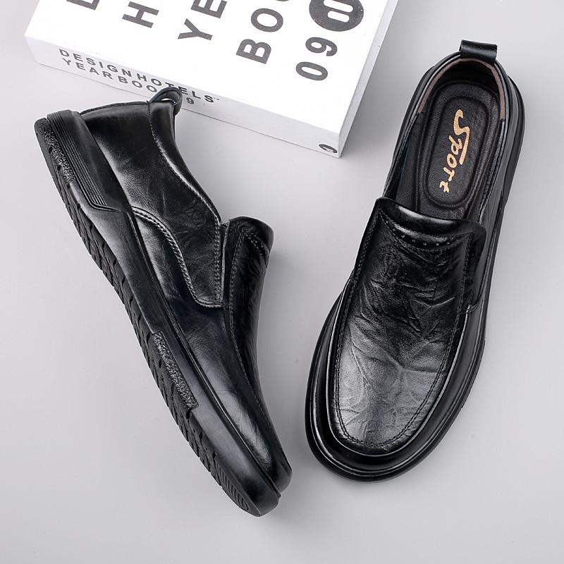 Мужская обувь Высококачественная модная мужская деловая обувь Итальянская обувь ручной работы из натуральной кожи Мокасины-слипоны Мужская повседневная обувь