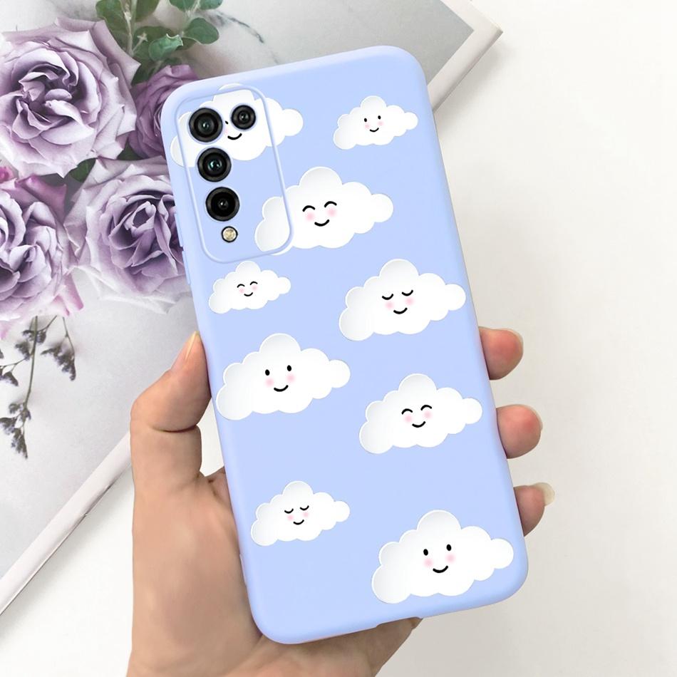 For Honor 10X Lite Phone Case Honor 10Xlite DNN-LX9 Fashion Moon Design Soft Silicon Shockproof Protective Cover Bumper
