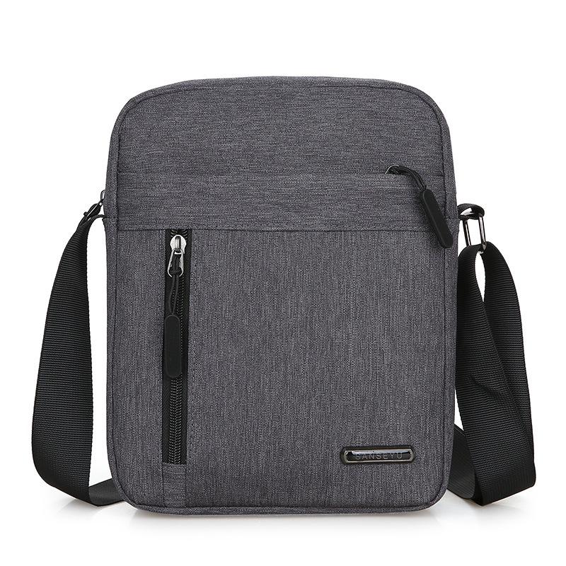 Men's Nylon Business Travel Crossbody Bag - Large Capacity Korean Style Shoulder Handbag