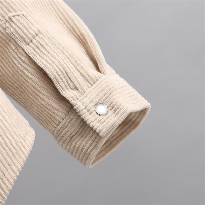 Женская вельветовая рубашка на флисовой подкладке: Тонкий, теплый и универсальный для коллекции Осень/Зима 2025