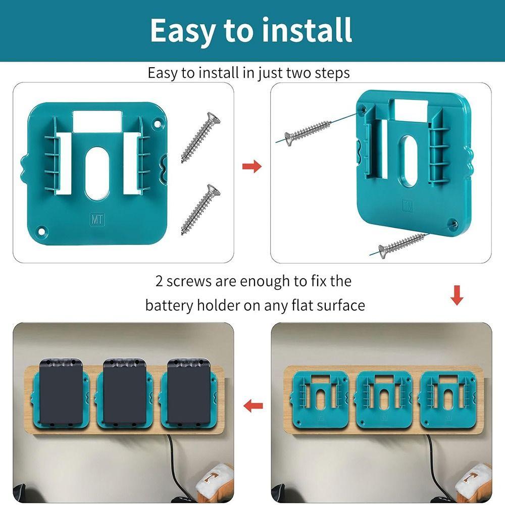 Fixed Bracket Battery Storage Display Rack Battery Mount Dock Holder Power Tool Part