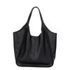 Tote Bag Women's Large Capacity Korean Simple Shoulder Bag 2023 New Solid Light Soft Leather Mother's Large Bag