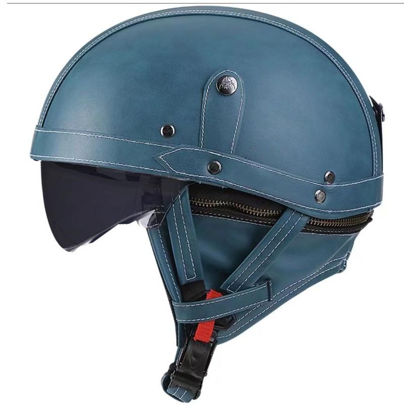 Vintage-Style Open Face Motorcycle Helmet Adults Unisex ABS Half With 3C Certification